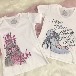 Disney T-Shirts Cinderella Themed Size Small